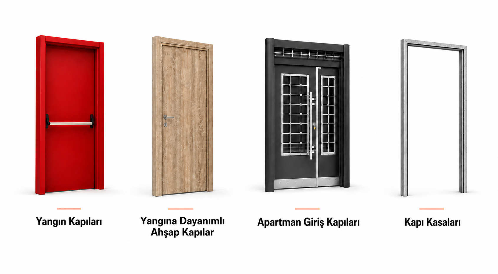 Fire doors, wooden doors, building entrance doors and door frames